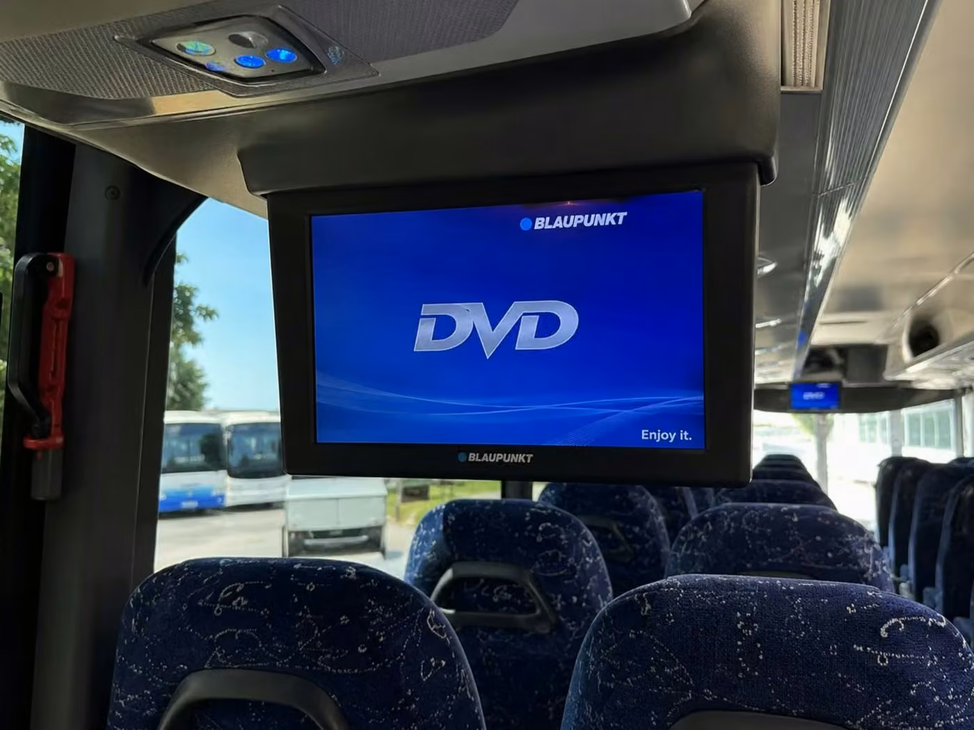 celina 56 passenger charter bus tvs